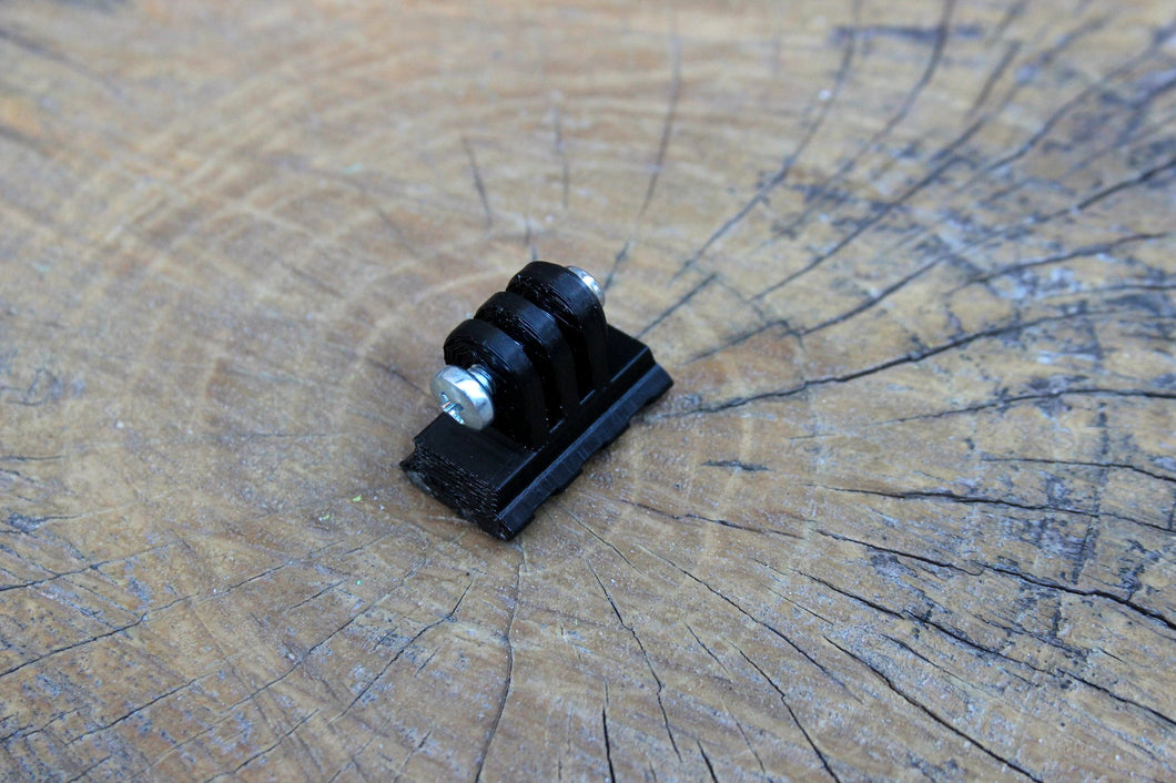 ActionCam Mount for Picatinny Accessories (Side Tilting) - Works with AKASO, GoPro, and Other Action Video Cameras / Camcorders - AirPower3D