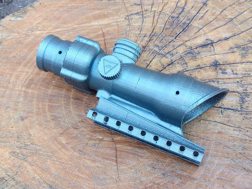 Mock ACOG Sight for Airguns, Airsoft Guns, Foam Dart/Ball Blasters, Paintball Markers - Fake Red Dot Reflex Scope for LARP and Cosplay - Airsoft3D
