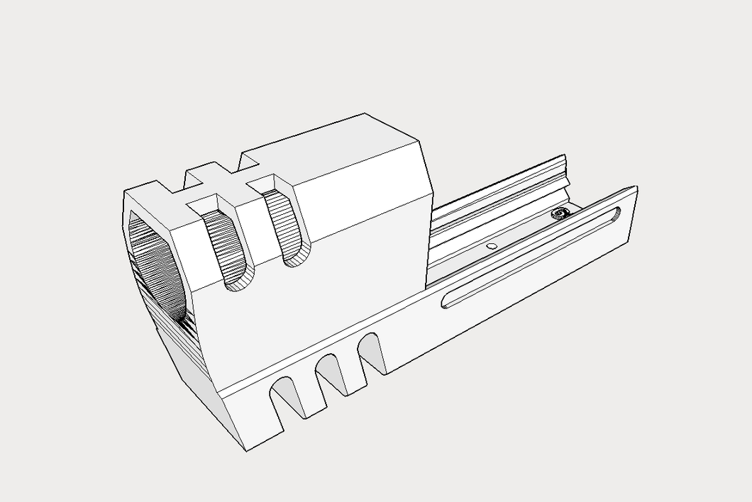 Enclosed Match Weight Compensator (4-Ports) for P-09 Airsoft CO2 GBB Pistol - SoftAir Survival Game - Hitman Assassin Cosplay LARP - Airsoft3D