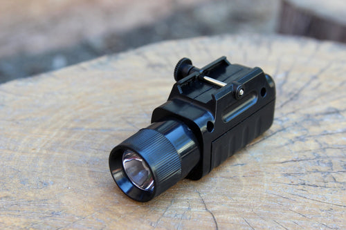 Light Up Tactical Flashlight Torch Toy with Picatinny Mount for Airguns, Airsoft Guns, Foam Dart/Ball Blasters, Paintball Markers, and Water guns