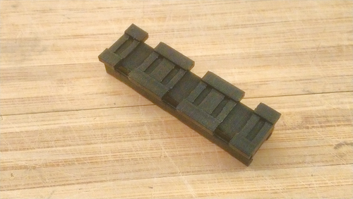 Blasters3D Micro Shots Rail to Nerf Rail Adapter (3-Slots) - Use N-Strike Elite Modulus Accessories on Nerf MicroShots - Battlefield Mod