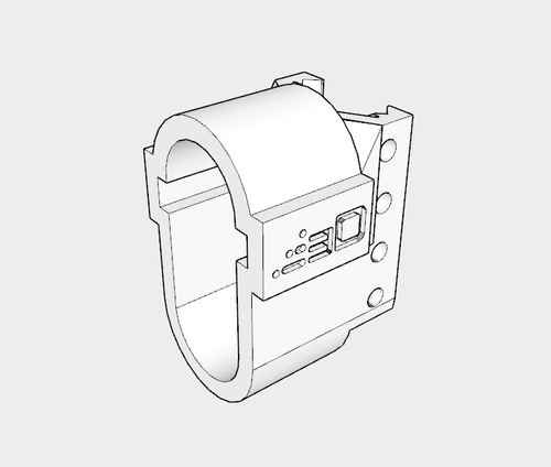 Airsoft3D M4 M16 Receiver Picatinny Mount Adapter Type I (20mm) for Airsoft / SoftAir Rifle - TeleScopix Shoulder Stock System