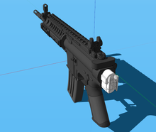 Load image into Gallery viewer, Airsoft3D M4 M16 Receiver Picatinny Mount Adapter Type I (20mm) for Airsoft / SoftAir Rifle - TeleScopix Shoulder Stock System