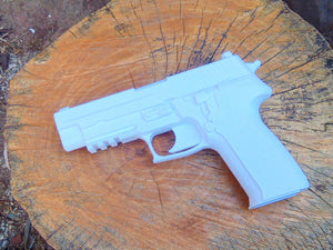 P226 Tactical Pistol with Removable Silencer Replica - Real 3-Slots Picatinny Rail - Assassin Hitman ActionProp - Toy Gun Cosplay