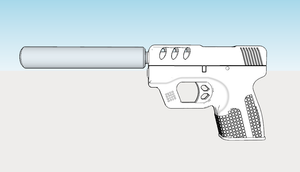 Custom 5mm Pistol Replica -Science Fiction Cosplay Gun Prop - Blasters3D