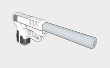 Load image into Gallery viewer, Custom 5mm Pistol Replica -Science Fiction Cosplay Gun Prop - Blasters3D