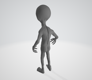 Area 51 "The Grey" Type A Alien 24" Tall Statue - Conspiracy Theory - Zeta Reticulans - Roswell Gray - Unidentified Flying Object UFO - EveryThang3D