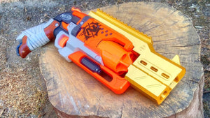 Blasters3D Proctor Barrel Mod with Top Picatinny Rail for Zombie Strike HammerShot - Slide On Friction Fit - No Need for Tools nor Glue