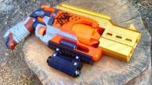 Load image into Gallery viewer, Blasters3D Proctor Barrel Mod with Top Picatinny Rail for Zombie Strike HammerShot - Slide On Friction Fit - No Need for Tools nor Glue