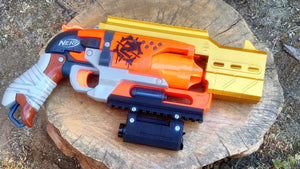 Blasters3D Proctor Barrel Mod with Top Picatinny Rail for Zombie Strike HammerShot - Slide On Friction Fit - No Need for Tools nor Glue